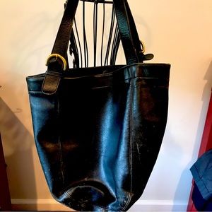 Huge coach black tote
